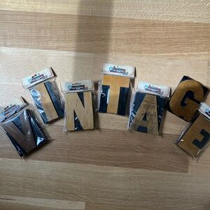 VINTAGE Letterpress Wood Block Letters